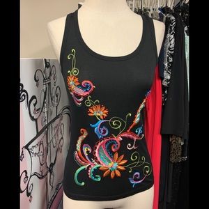 LYNN RITCHIE BLK TOP SZ S